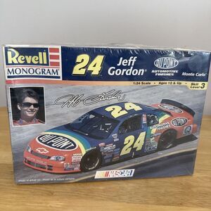 New Revell Monogram Jeff Gordon #24 Monte Carlo NASCAR 1:24 Model Car Kit Sealed